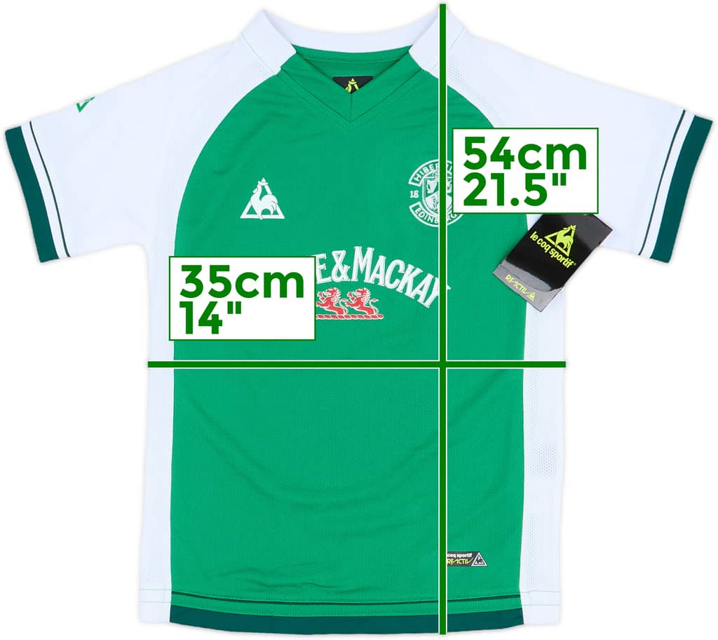 2008-09 Hibernian Home Shirt (S.Boys)