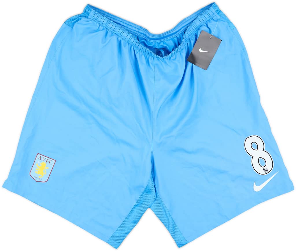 2011-12 Aston Villa Player Issue Home Shorts #8 (XL)