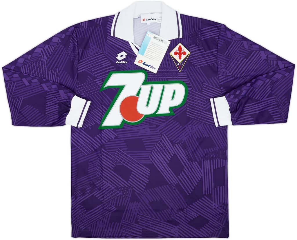 1992-93 Fiorentina Player Issue Home L/S Shirt (M)