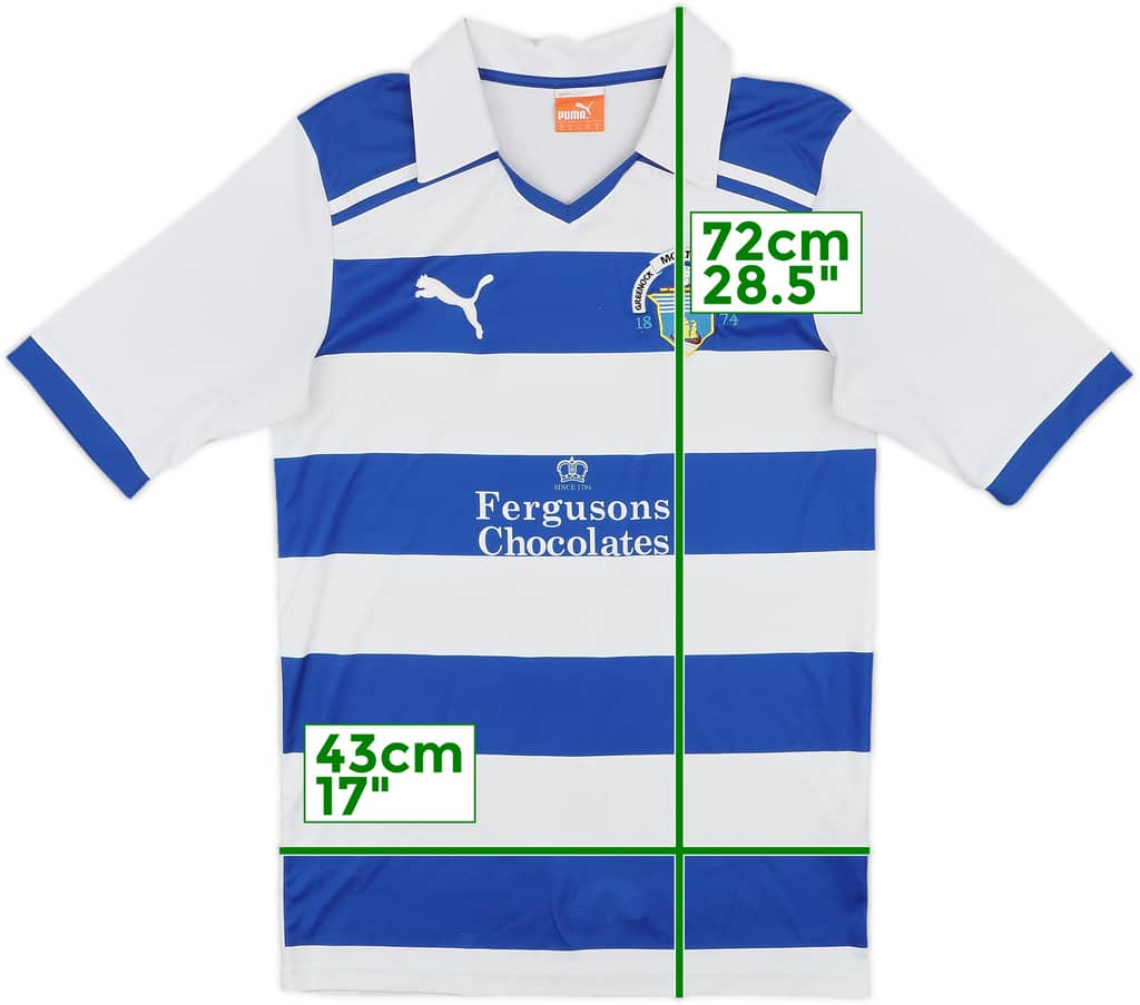 2011-12 Greenock Morton Home Shirt - 8/10 - (S)