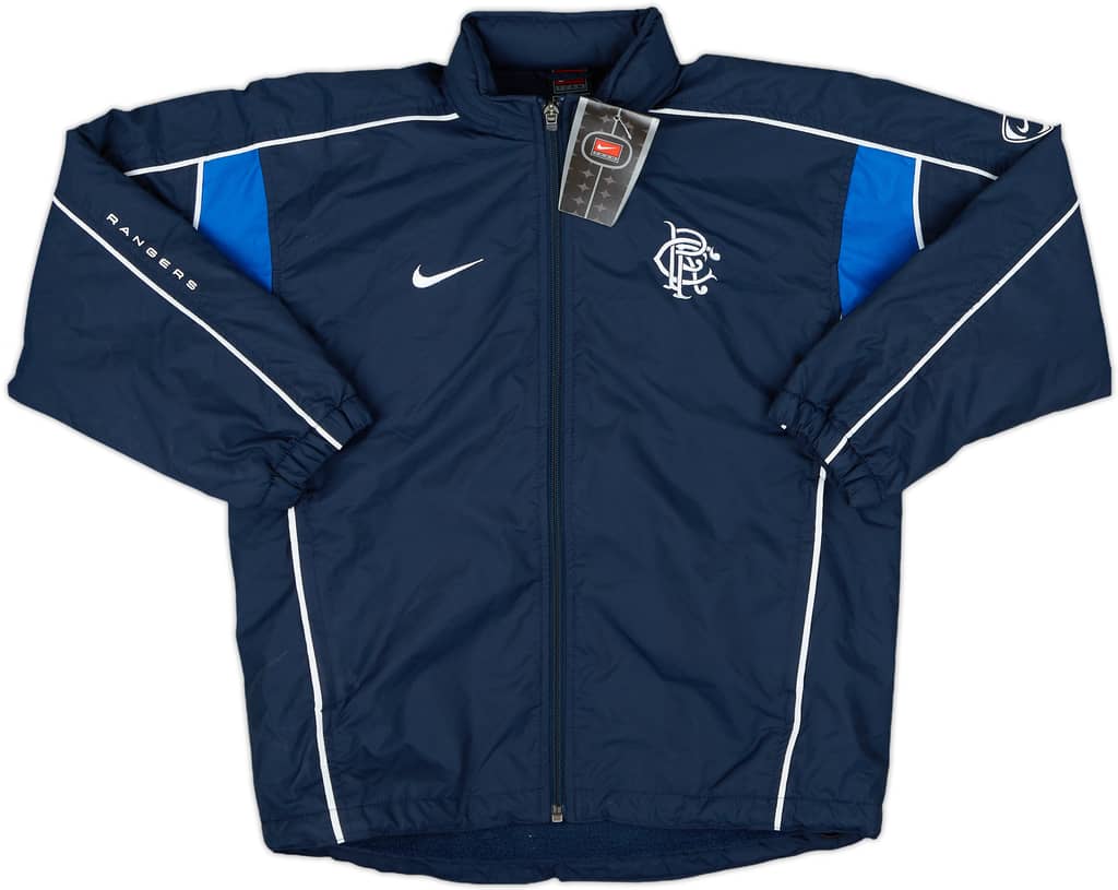 2001-02 Rangers Nike Hooded Rain Jacket (M.Boys)