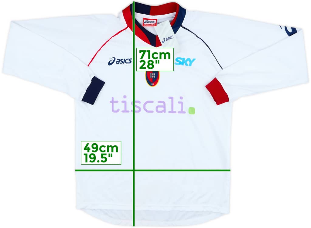 2006-07 Cagliari Basic Away L/S Shirt (M)