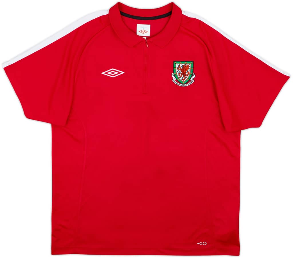 2010-11 Wales Umbro 1/4 Zip Polo Shirt - 6/10 - (L)