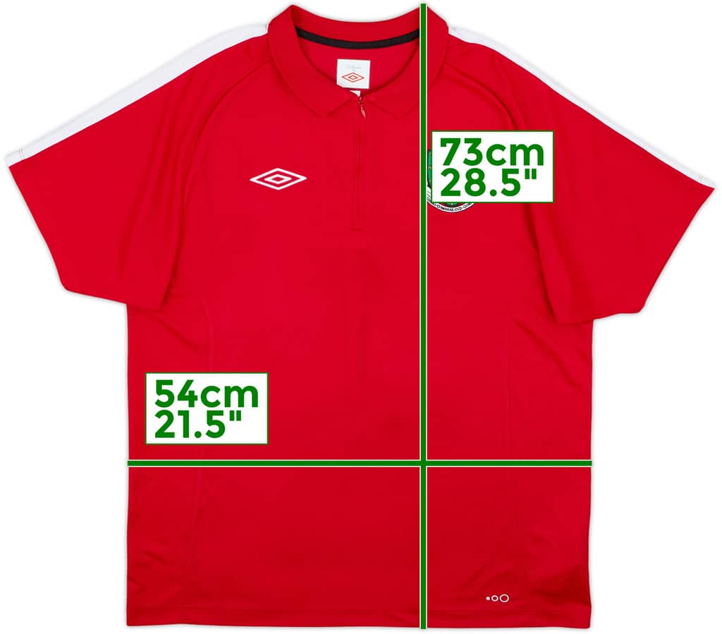 2010-11 Wales Umbro 1/4 Zip Polo Shirt - 6/10 - (L)