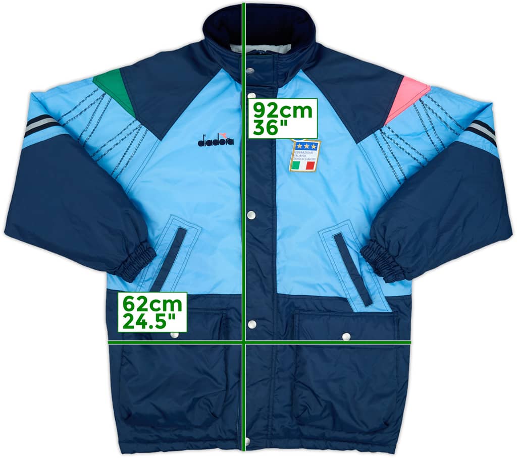 1994-96 Italy Diadora Padded Bench Coat - 9/10 - (M)