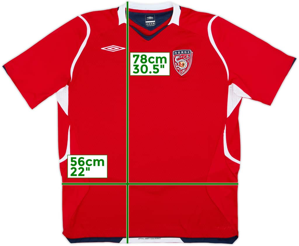 2008-10 Norway Home Shirt - 8/10 - (XL)