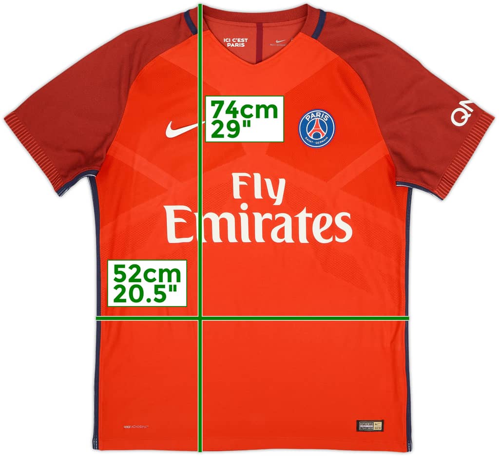 Camiseta auténtica de visitante del Paris Saint-Germain 2016-17 - 4/10 - (L)