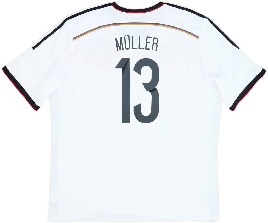 2014-15 Germany Home Shirt Muller #13 - 7/10 - (3XL)