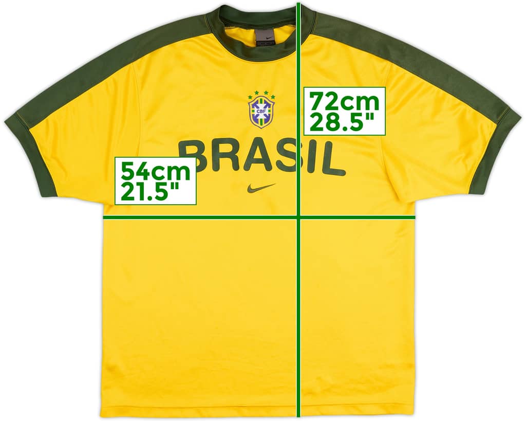 2002 Brazil Nike Training Shirt - 8/10 - (M)