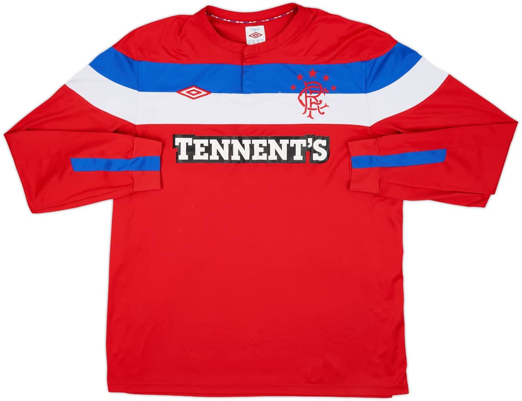 2011-12 Rangers Away L/S Shirt - 7/10 - (XL)