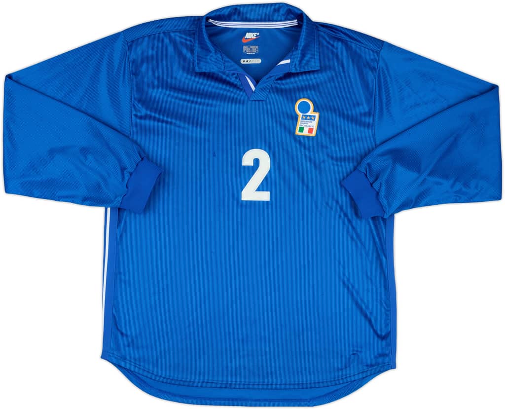 1997-98 Italy Match Issue Home L/S Shirt #2