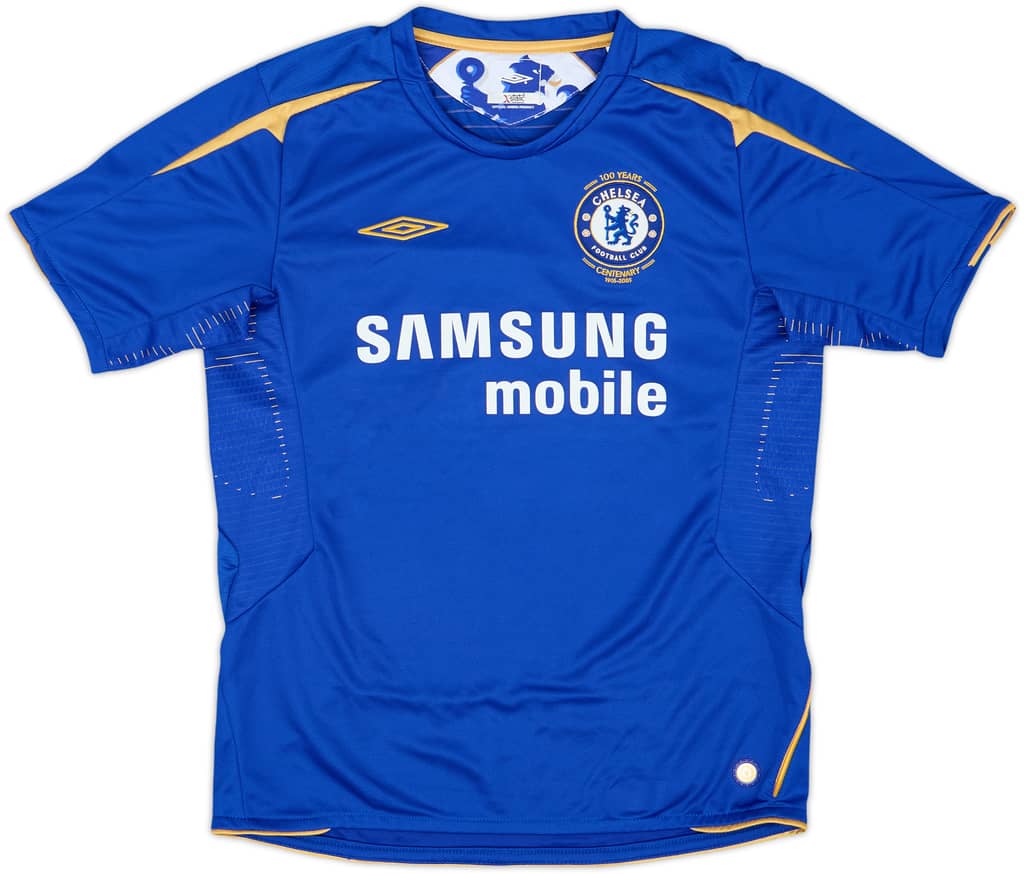 2005-06 Chelsea Centenary Home Shirt - 10/10 - (M.Boys)