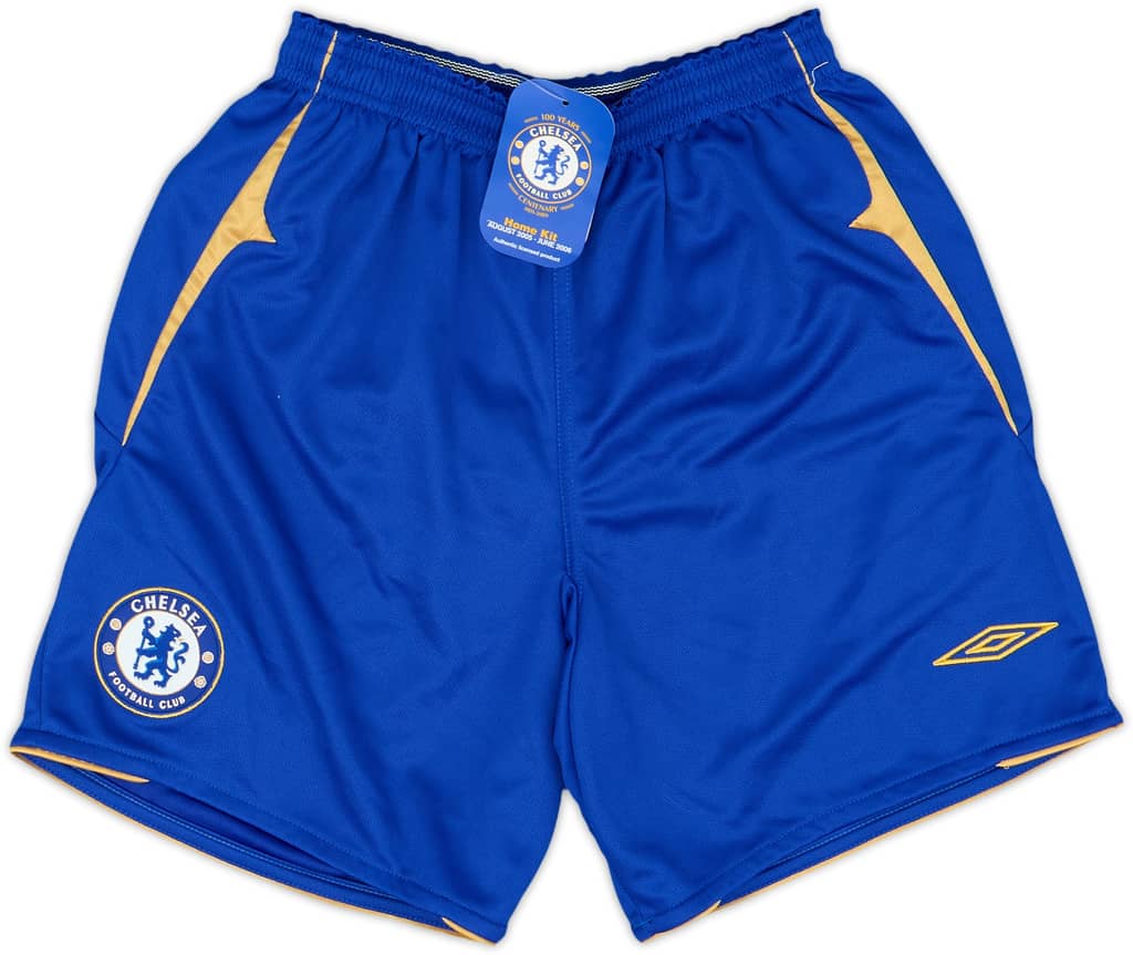 2005-06 Chelsea Centenary Home Shorts (XL.Boys)