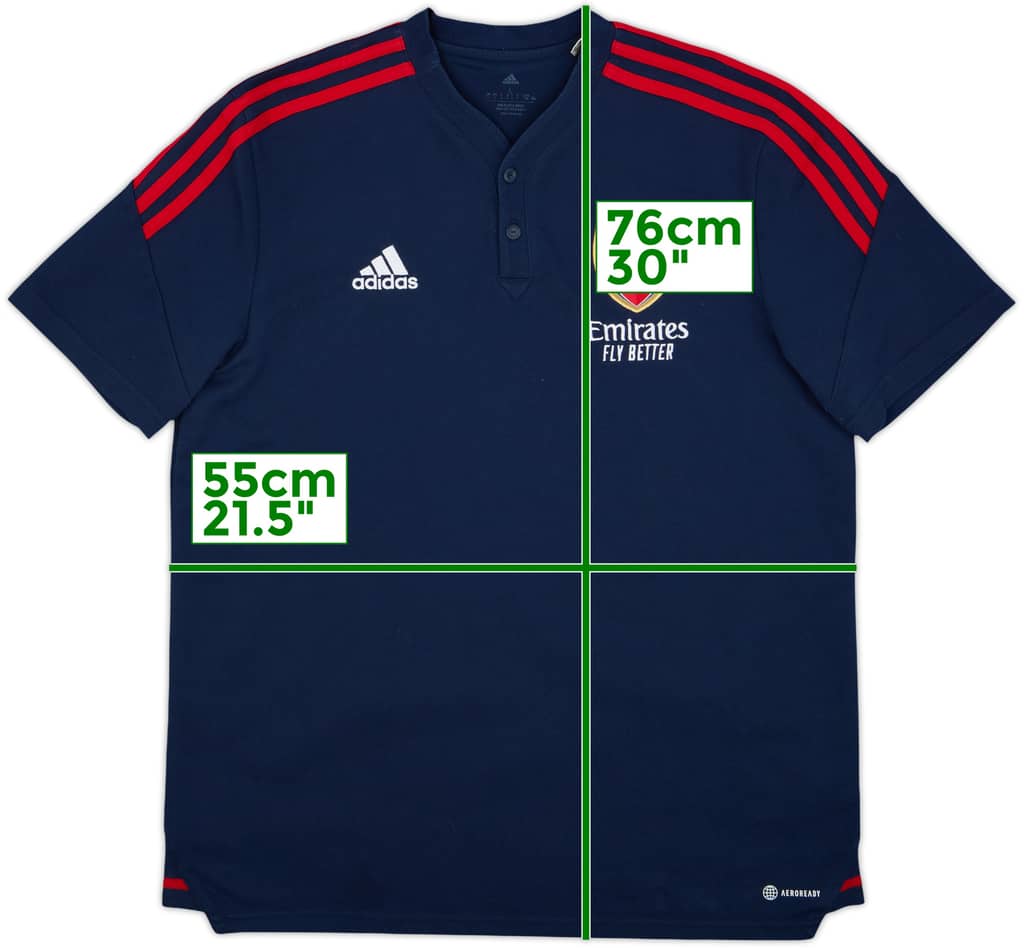 2022-23 Arsenal adidas Polo Shirt - 8/10 - (L)