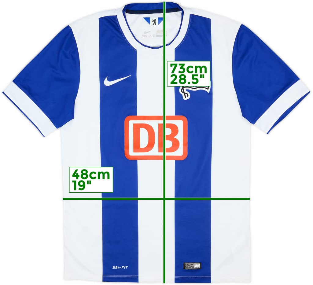 2014-15 Hertha Berlin Home Shirt - 9/10 - (M)