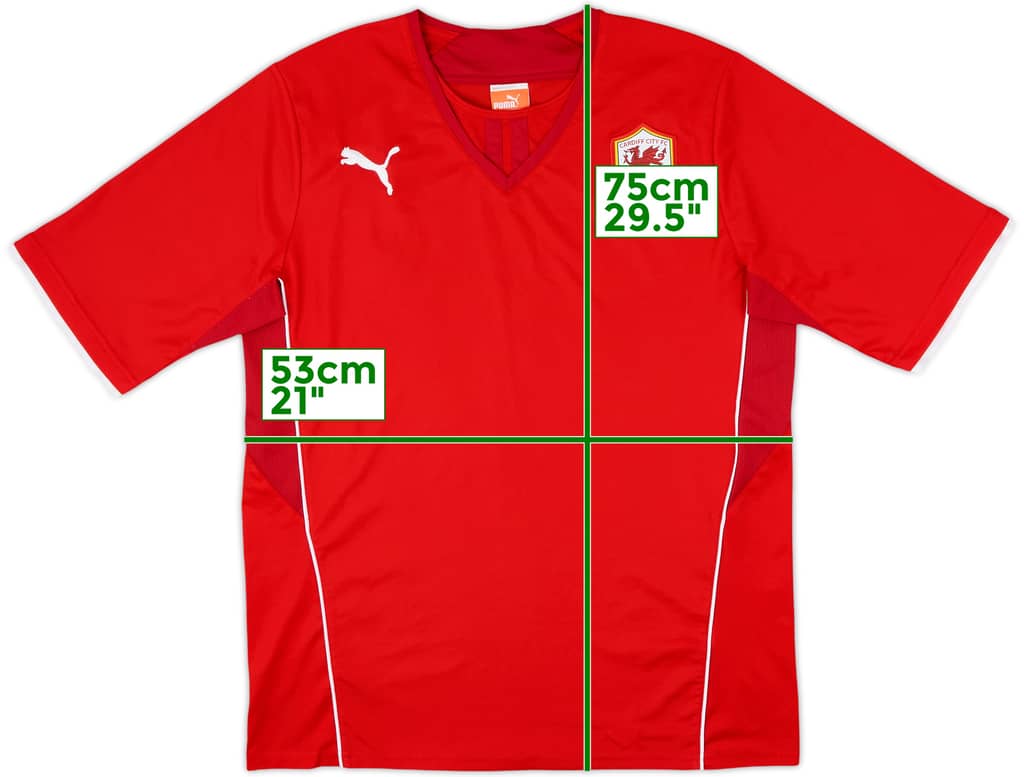 2013-14 Cardiff Home Shirt - 8/10 - (L)