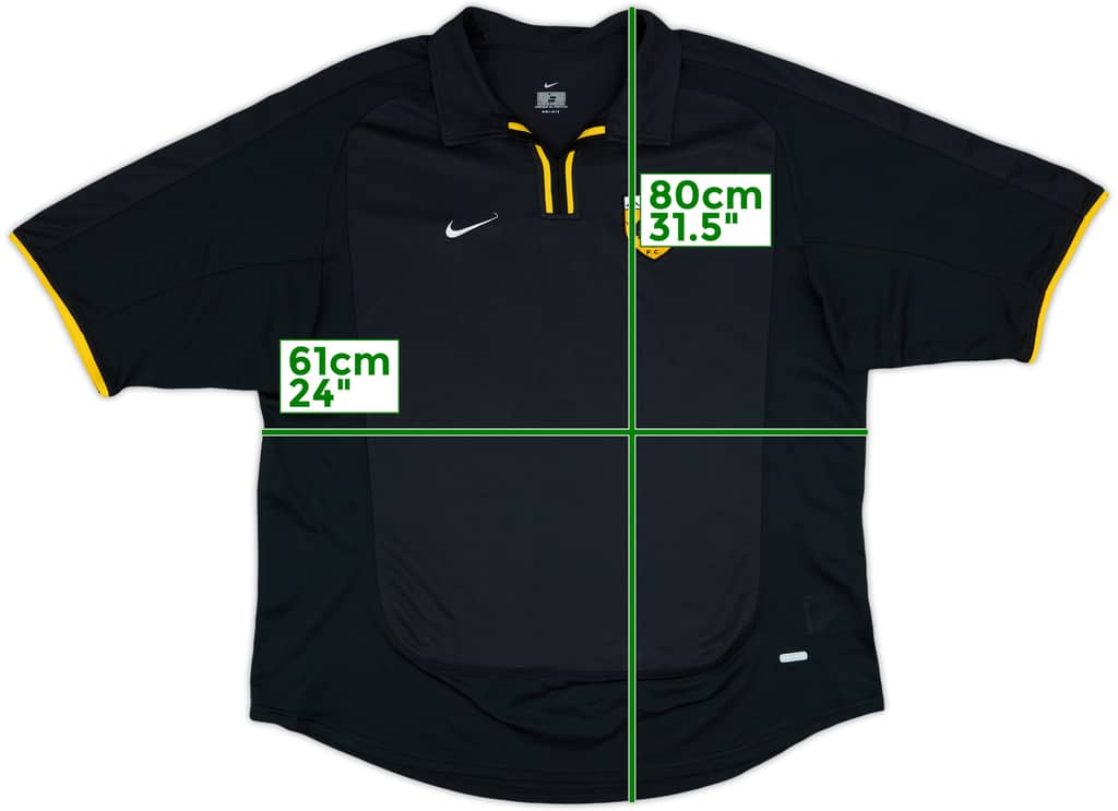 2000-01 AEK Athens Away Shirt - 8/10 - (XL)