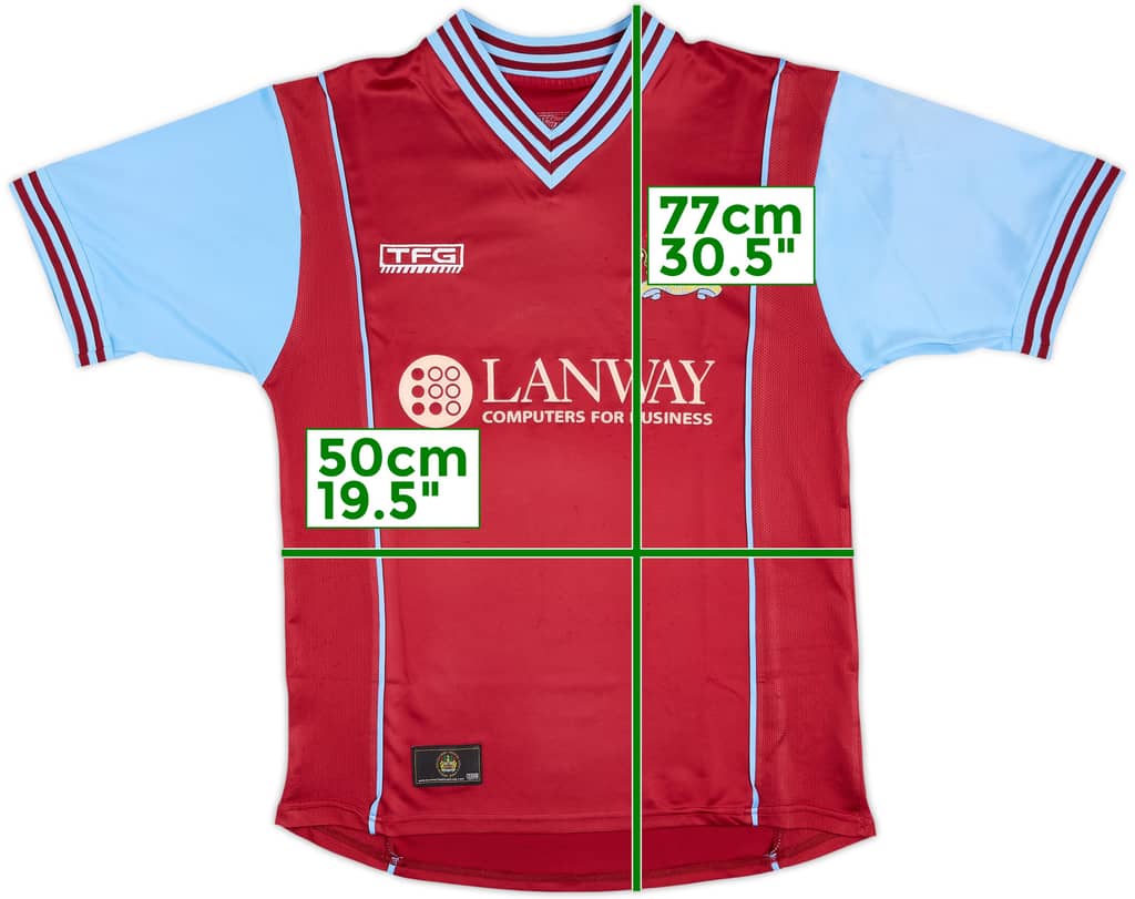 2003-04 Burnley Home Shirt - 8/10 - (M)