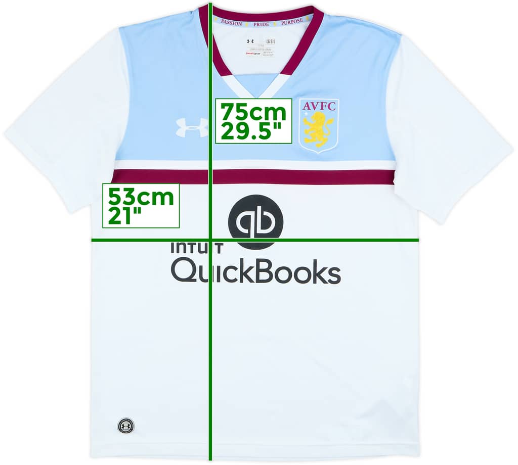 2016-17 Aston Villa Away Shirt - 9/10 - (L)