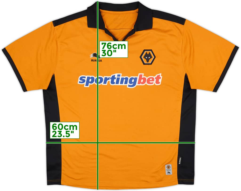 2010-11 Wolves Home Shirt - 8/10 - (XL)