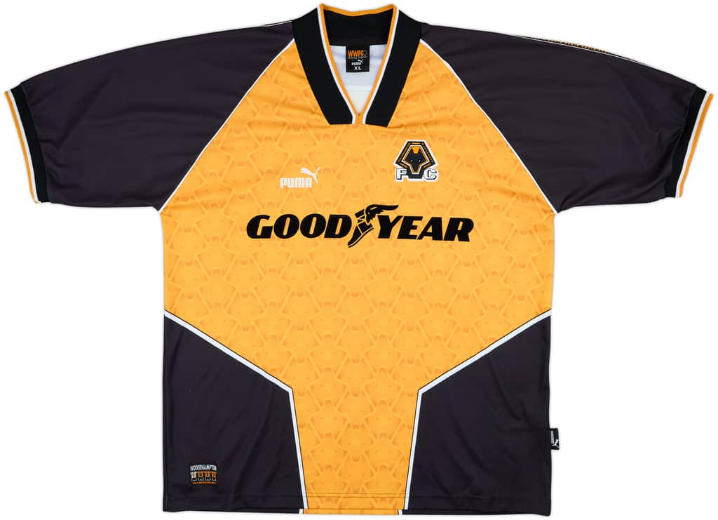1996-98 Wolves Home Shirt - 9/10 - (XL)