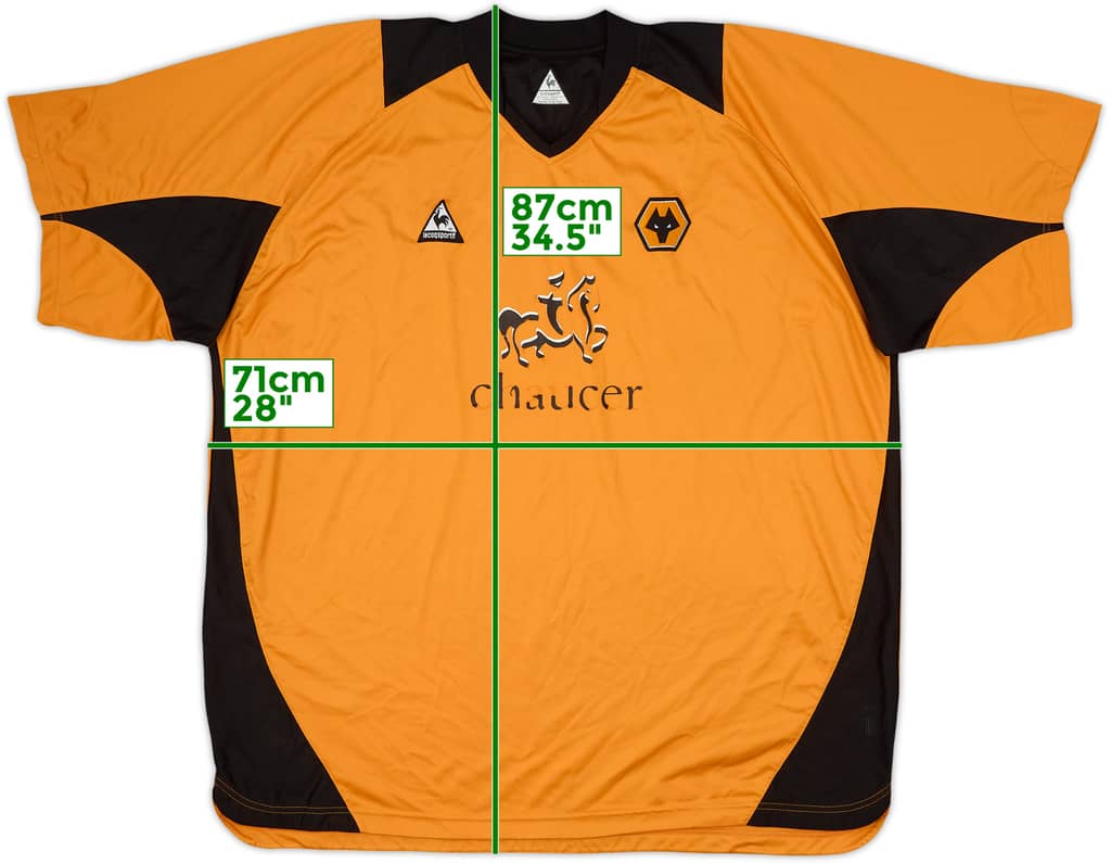 2004-06 Wolves Home Shirt - 4/10 - (5XL)