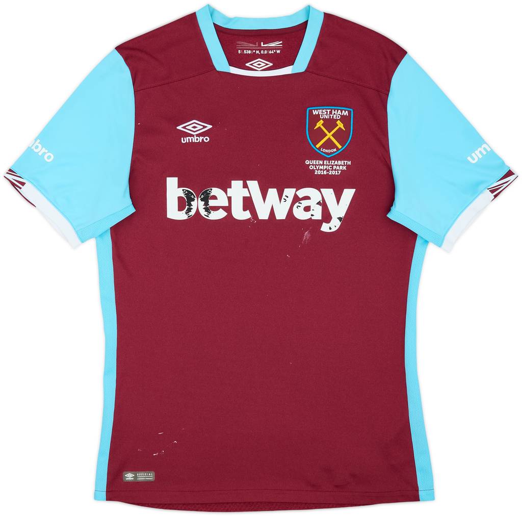 2016-17 West Ham Home Shirt - 4/10 - (L)