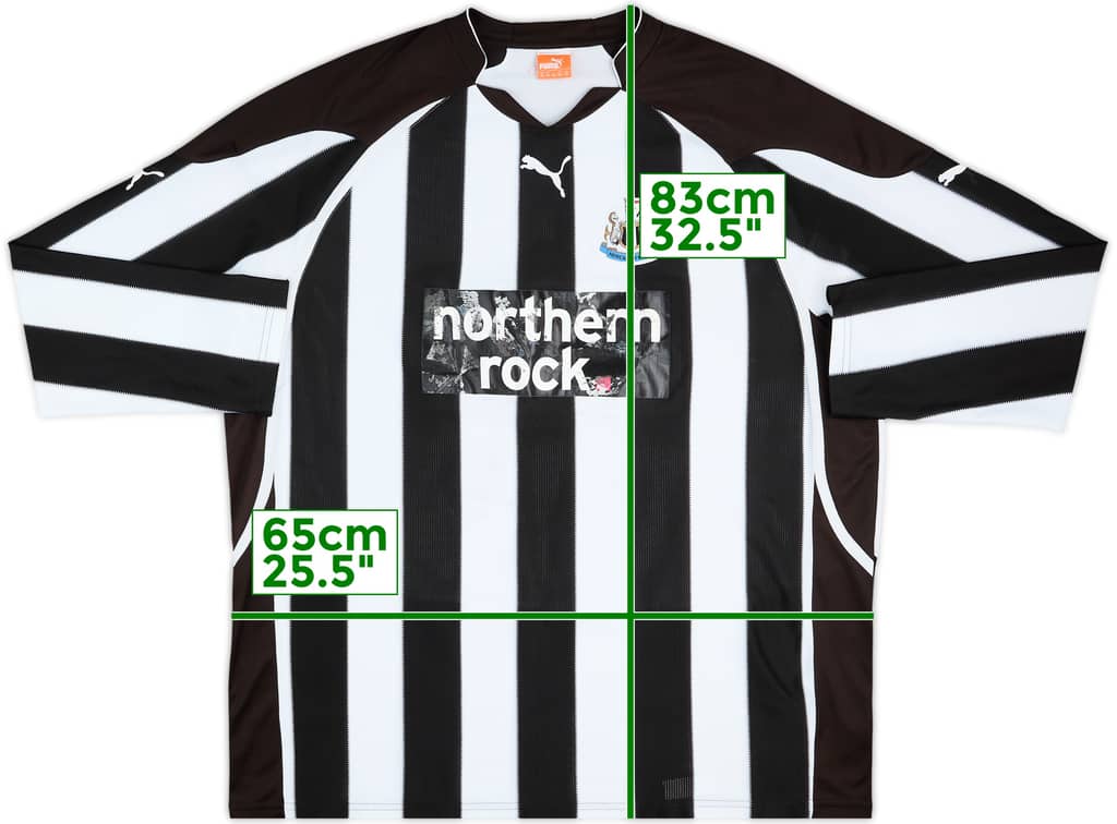 2010-11 Newcastle Home L/S Shirt - 5/10 - (3XL)