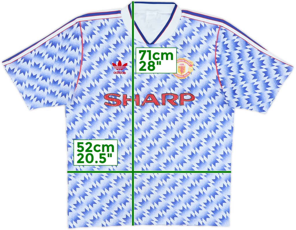 1990-92 Manchester United Away Shirt - 5/10 - (M)