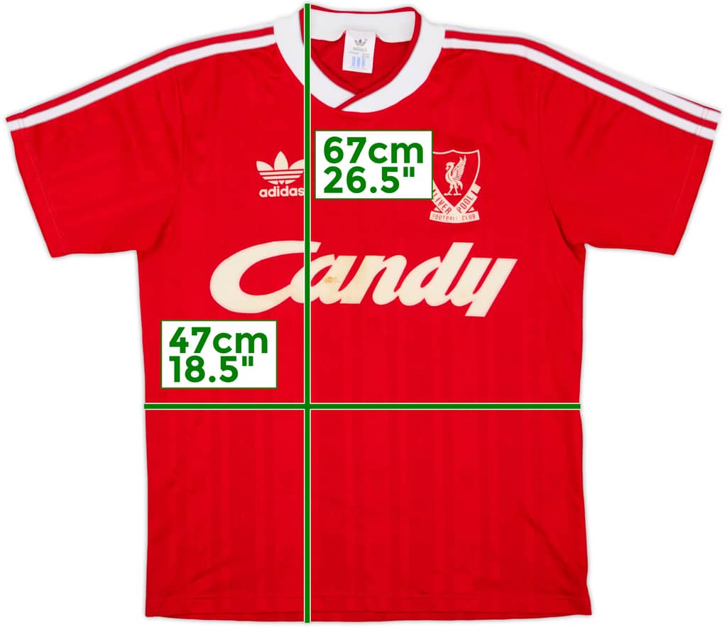 1988-89 Liverpool Camiseta Local - 7/10 - (M)