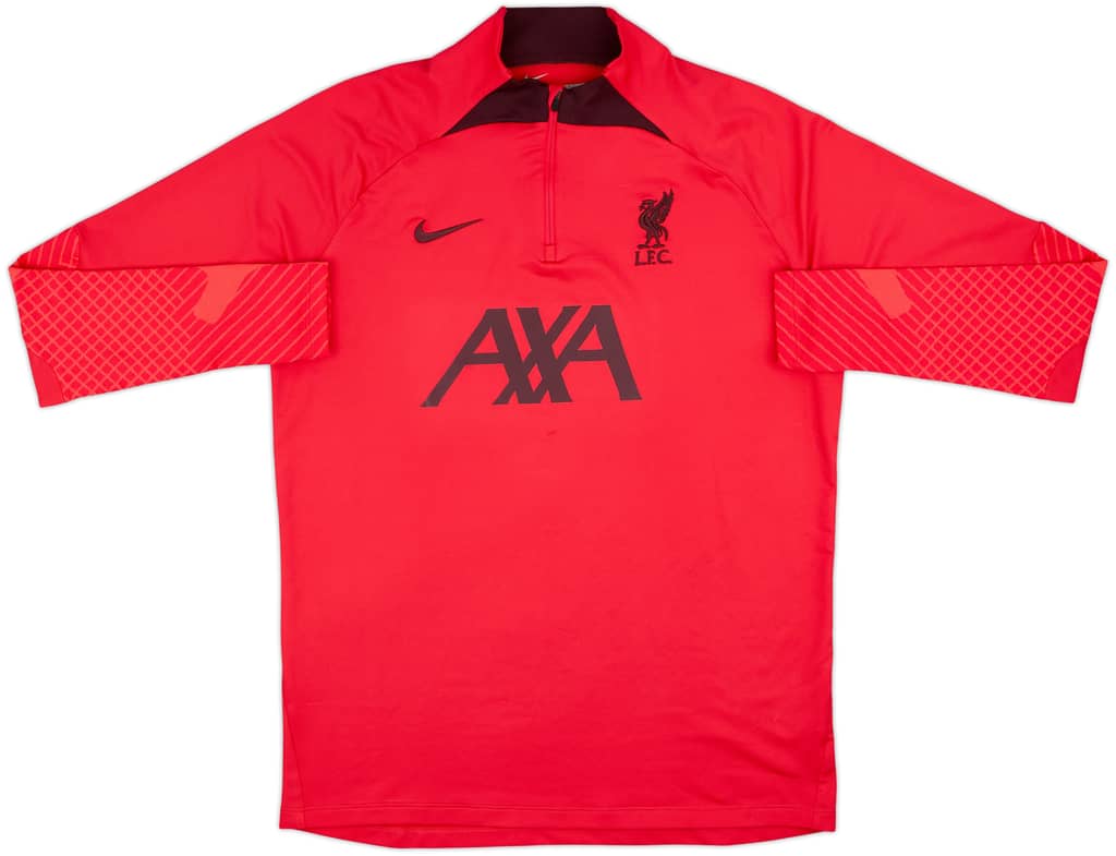 2022-23 Liverpool Nike 1/4 Zip Training Top - 8/10 - (L)