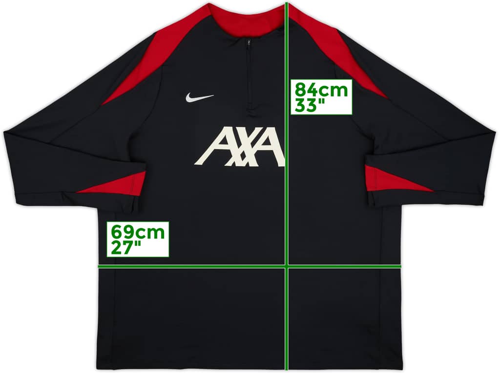 2024-25 Liverpool Nike 1/4 Zip Training Top - 7/10 - (3XL)