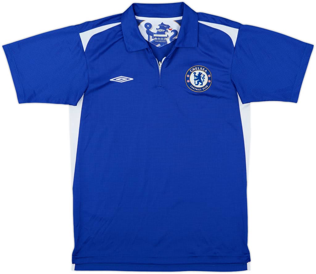2005-06 Chelsea Umbro 1/4 Zip Polo Shirt - 8/10 - (S)