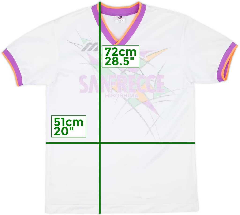 1994-95 Sanfrecce Hiroshima Mizuno Training Shirt - 4/10 - (L)