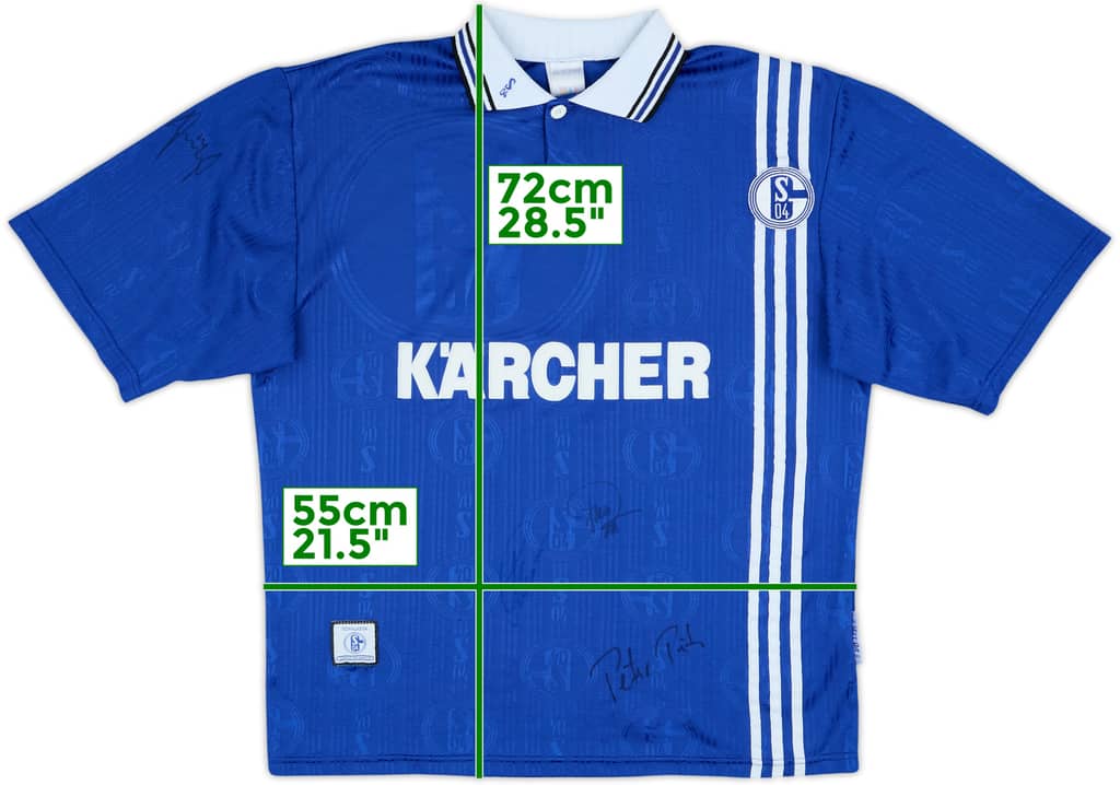 Camiseta firmada de local del Schalke 1996-97 - 9/10 - (L)