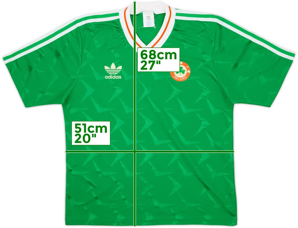 1990-92 Ireland Home Shirt - 9/10 - (M)