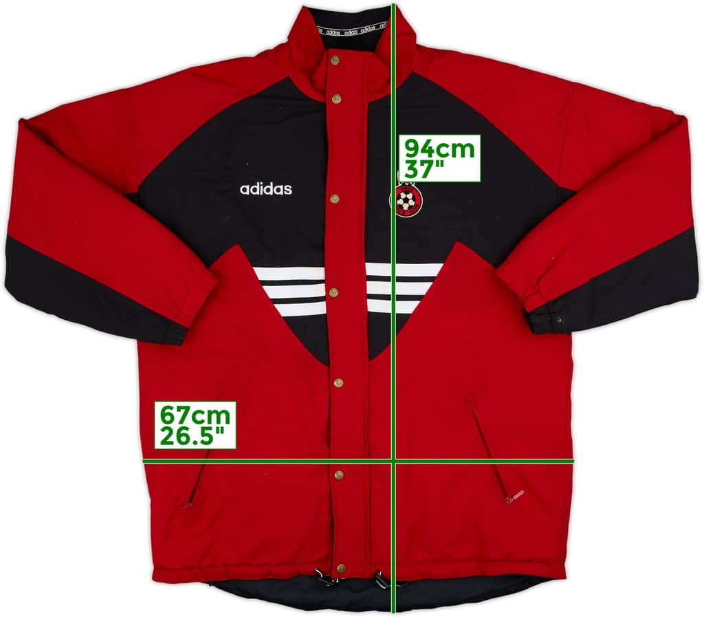 1993-95 Nice adidas Padded Bench Coat - 8/10 - (L)