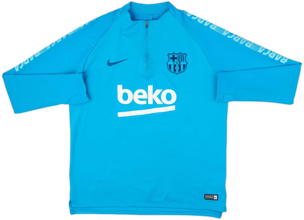 2019-20 Barcelona Nike 1/4 Zip Drill Top - 8/10 - (L)