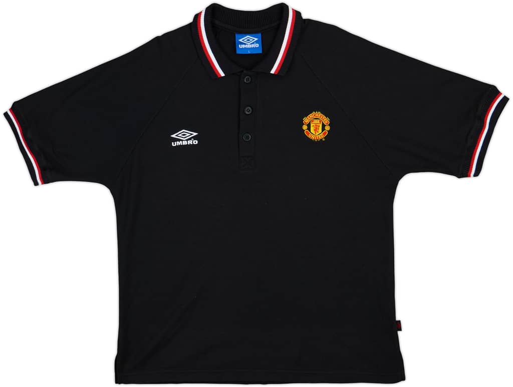 1998-00 Manchester United Umbro Polo Shirt - 8/10 - (L)