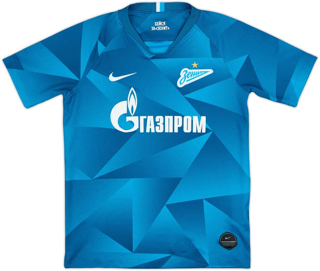 2019-20 Zenit St. Petersburg Home Shirt - 6/10 - (L.Boys)