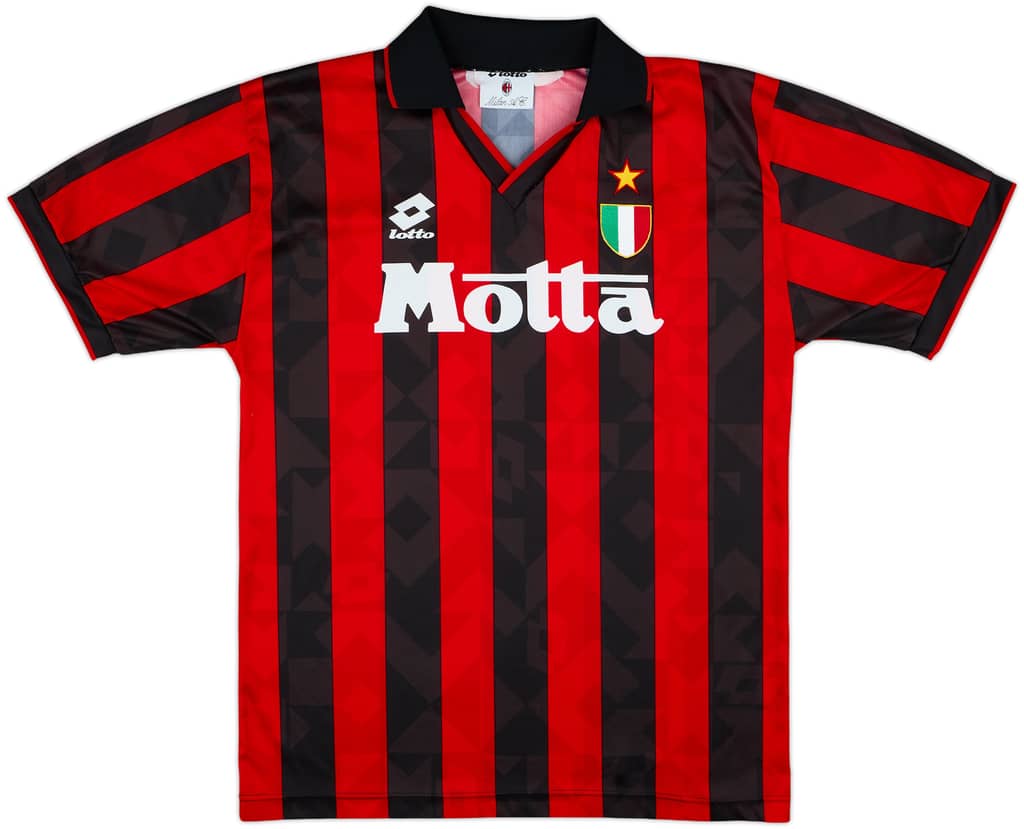 1993-94 AC Milan Home Shirt - 9/10 - (L)