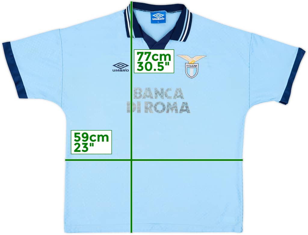1995-96 Lazio Home Shirt - 5/10 - (XL)