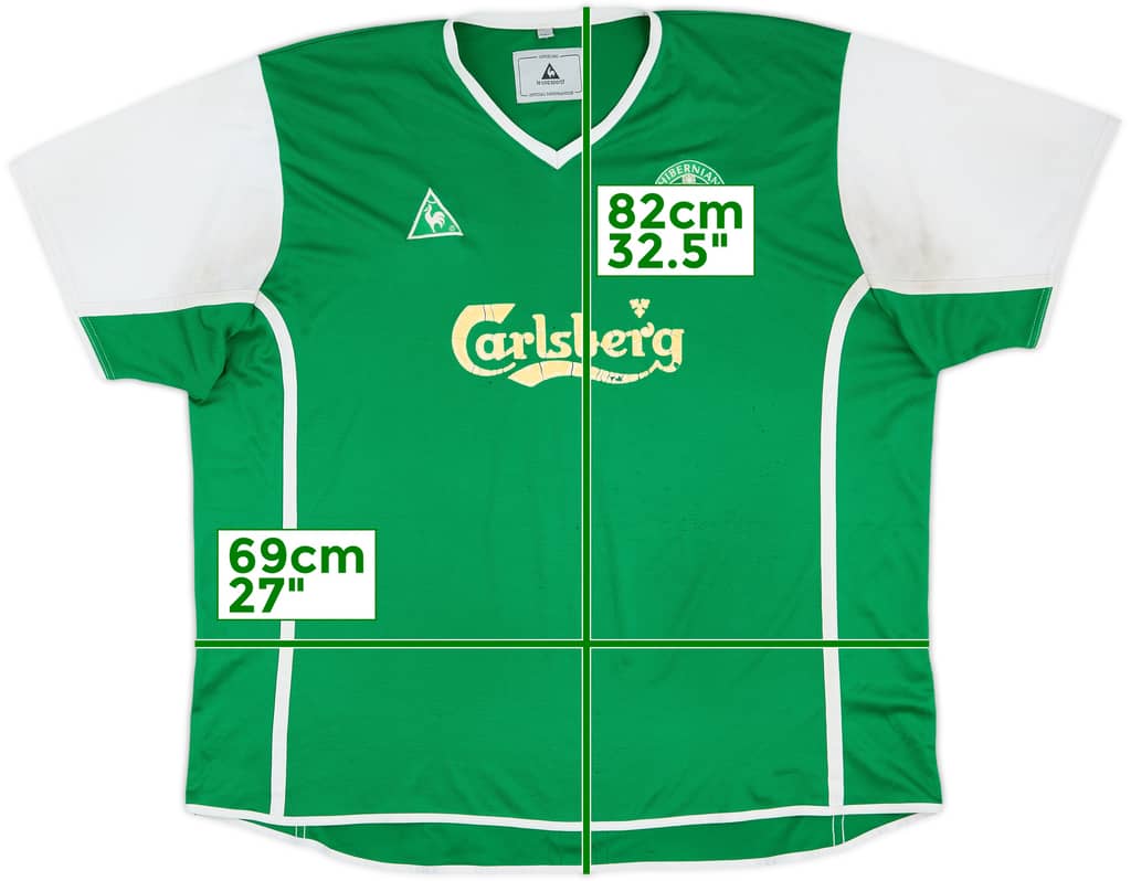 2002-03 Hibernian Home Shirt - 4/10 - (XXL)