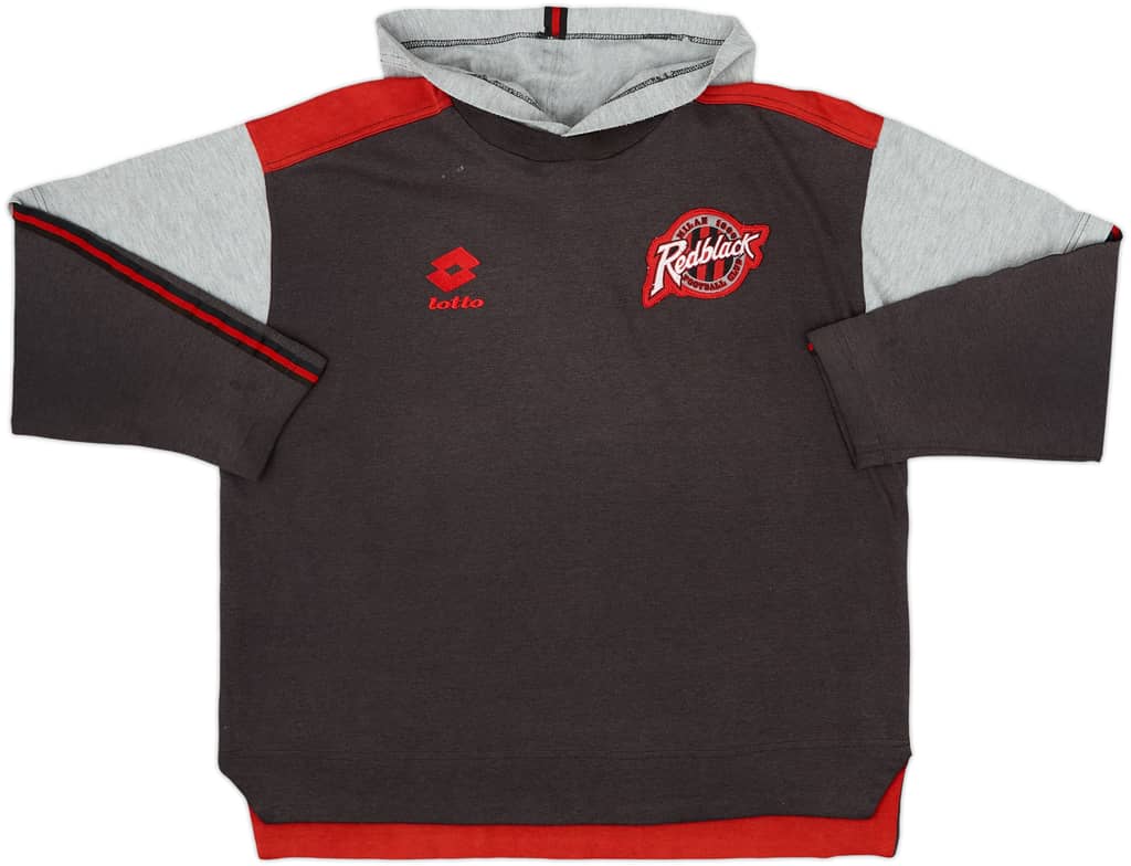1995-96 AC Milan Lotto Hooded Sweat Top - 5/10 - (M/L)