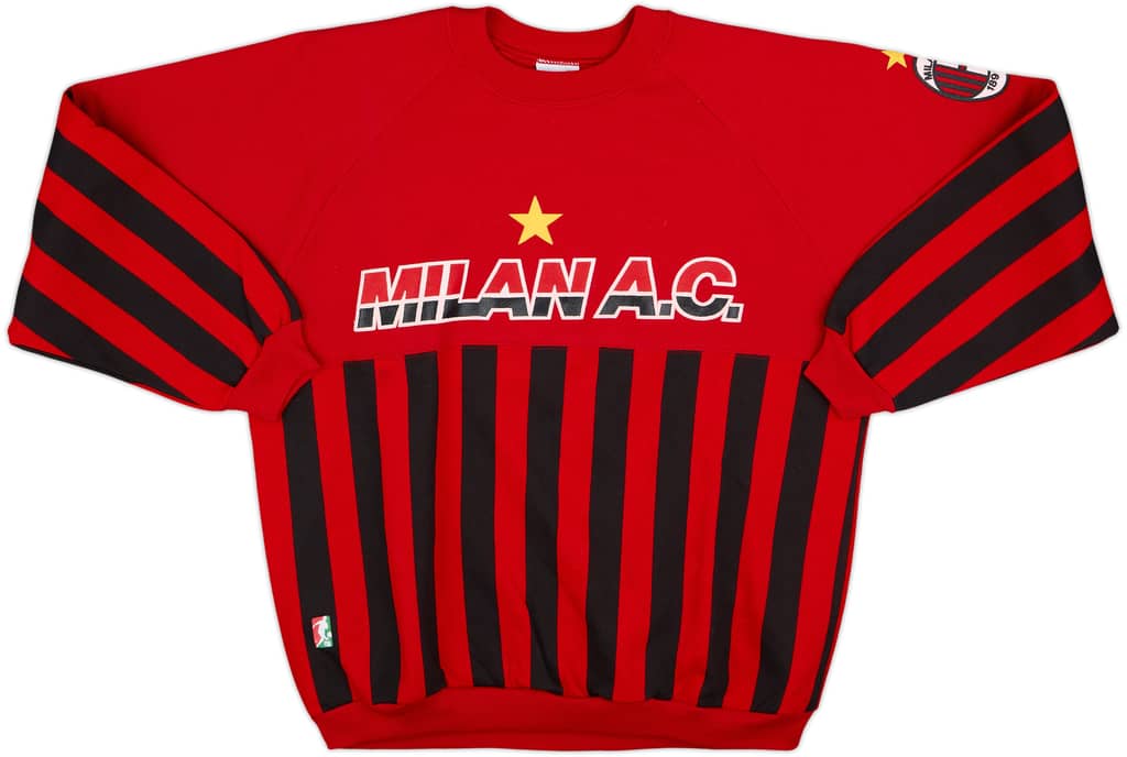 1990-91 AC Milan Le Felpe Dei Grandi Sweat Top - 9/10 - (M)