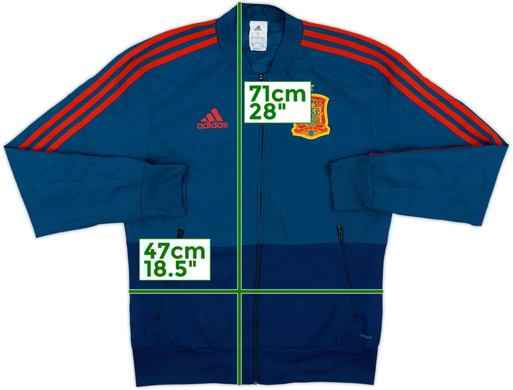 2017-18 Spain adidas Track Jacket - 8/10 - (S)