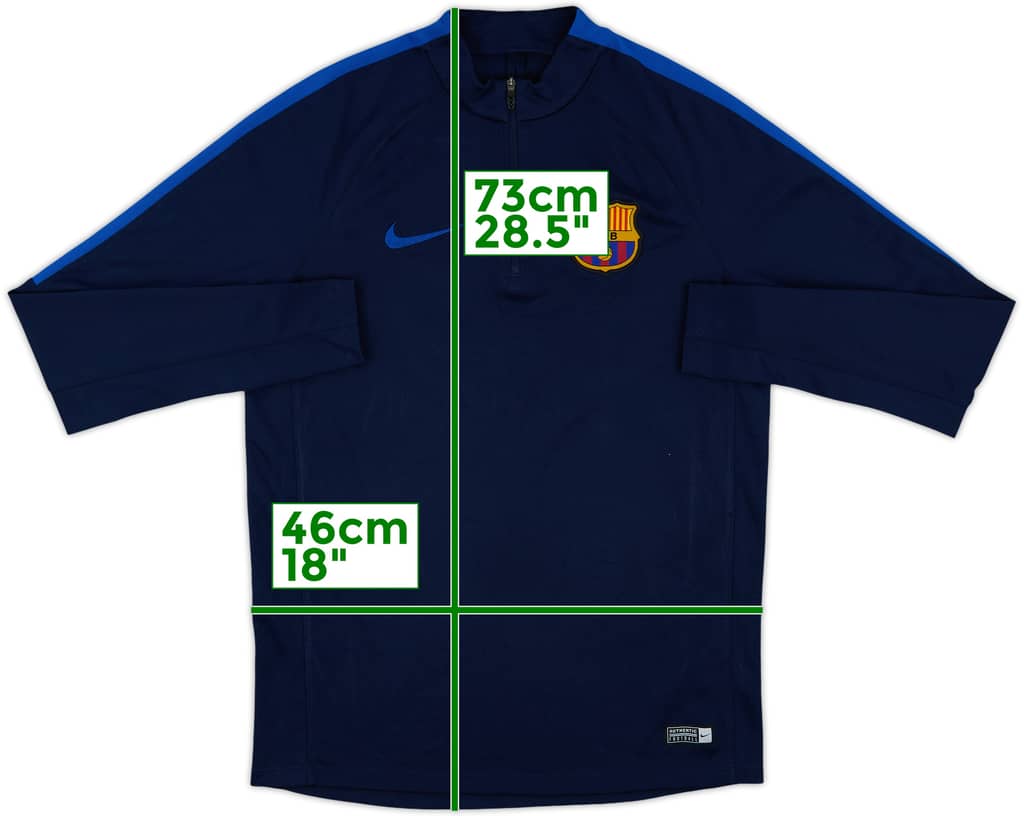 2016-17 Barcelona Nike 1/4 Zip Drill Top - 8/10 - (M)
