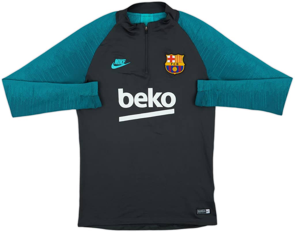 2019-20 Barcelona Nike 1/4 Zip Drill Top - 7/10 - (S)