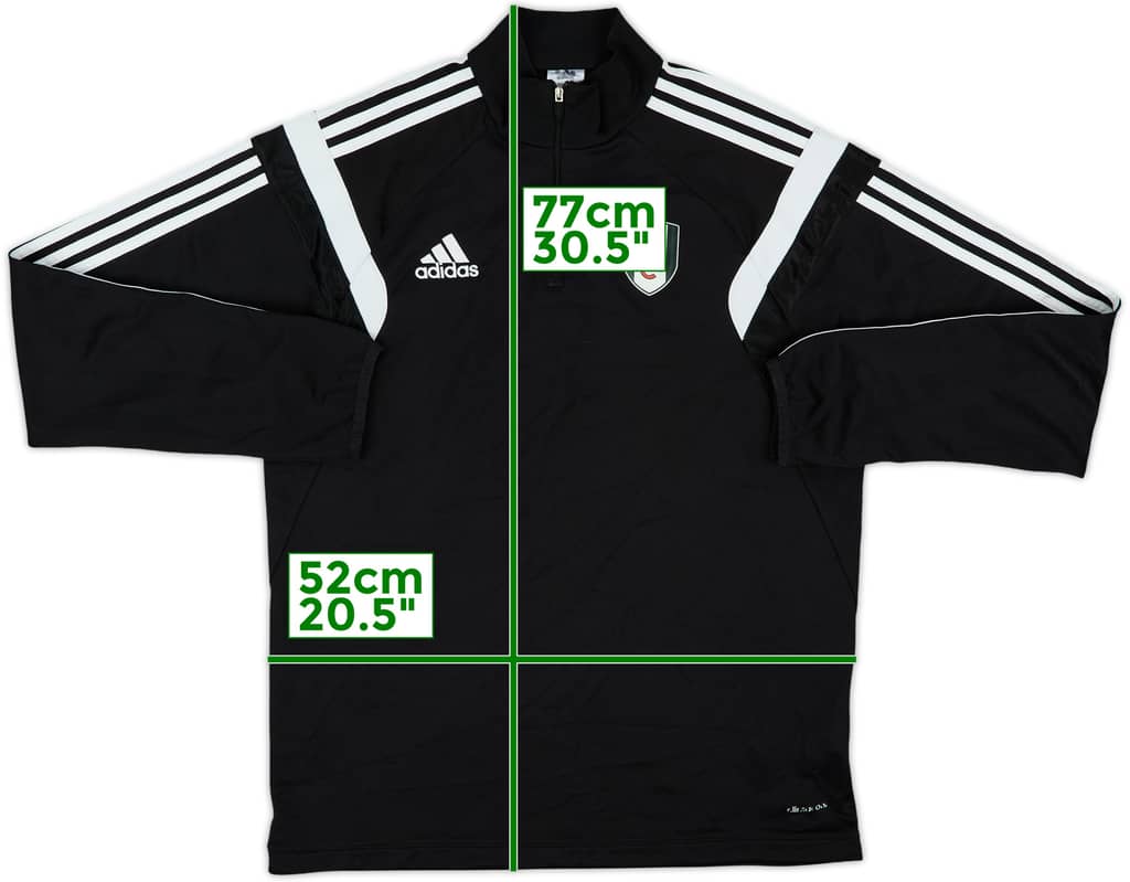 2014-15 Fulham adidas 1/4 Zip Drill Top - 7/10 - (L)