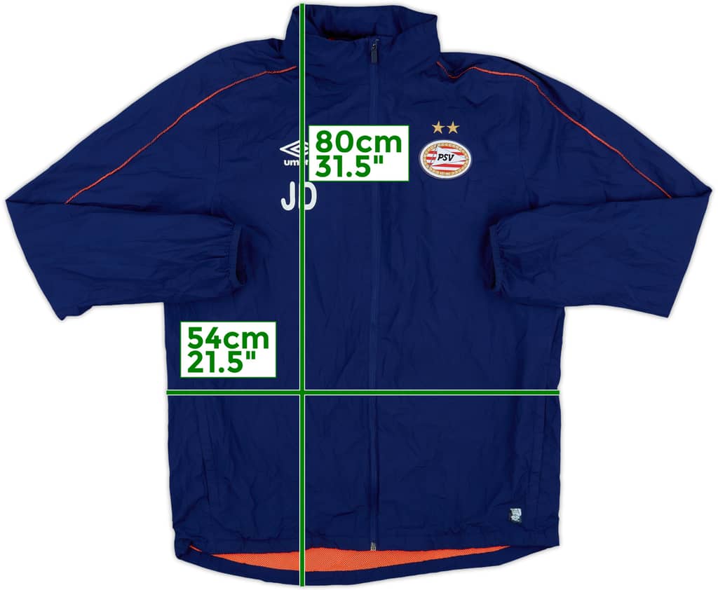 2015-16 PSV Staff Issue Umbro Hooded Track Jacket JD - 5/10 - (L)